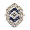 Diamond & Sapphire Set Ring