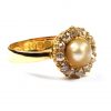 Pearl & Diamond Cluster Ring
